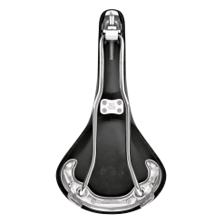 BROOKS B15 Swallow Chroom Zadel - Zwart -Pitlock Verkoop 80410100 detail 4