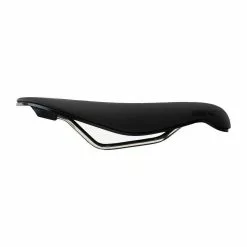 Fabric Tri Flat Race Zadel - Zwart -Pitlock Verkoop Fabric Tri Race Saddle BlackBlack 134mm Side