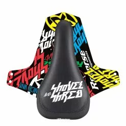 Reverse Shovel & Shred Zadel - Zwart/Wit