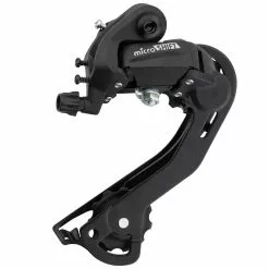 MICROSHIFT MTB Achterderailleur Lange Kooi 2/3x6/7 Speed - Zwart -Pitlock Verkoop MTBSchaltwerkLongCage23x67speed black 2