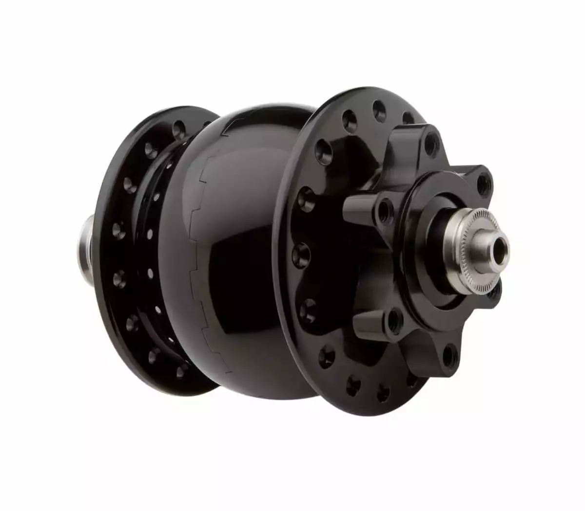 Naaf Dynamo-SON 28 Disc 6-gaats - Zwart Geanodiseerd 3 Naaf Dynamo-SON 28 Disc 6-gaats - Zwart Geanodiseerd