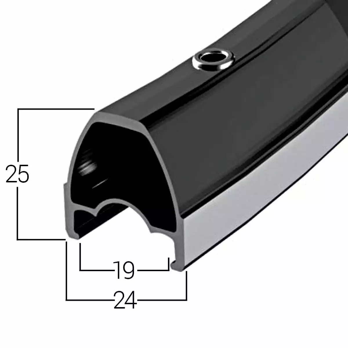 Halo White Line Road Race Voorwiel 700c 28''- Zwart 4 Halo White Line Road Race Voorwiel 700c 28''- Zwart - Afbeelding 2