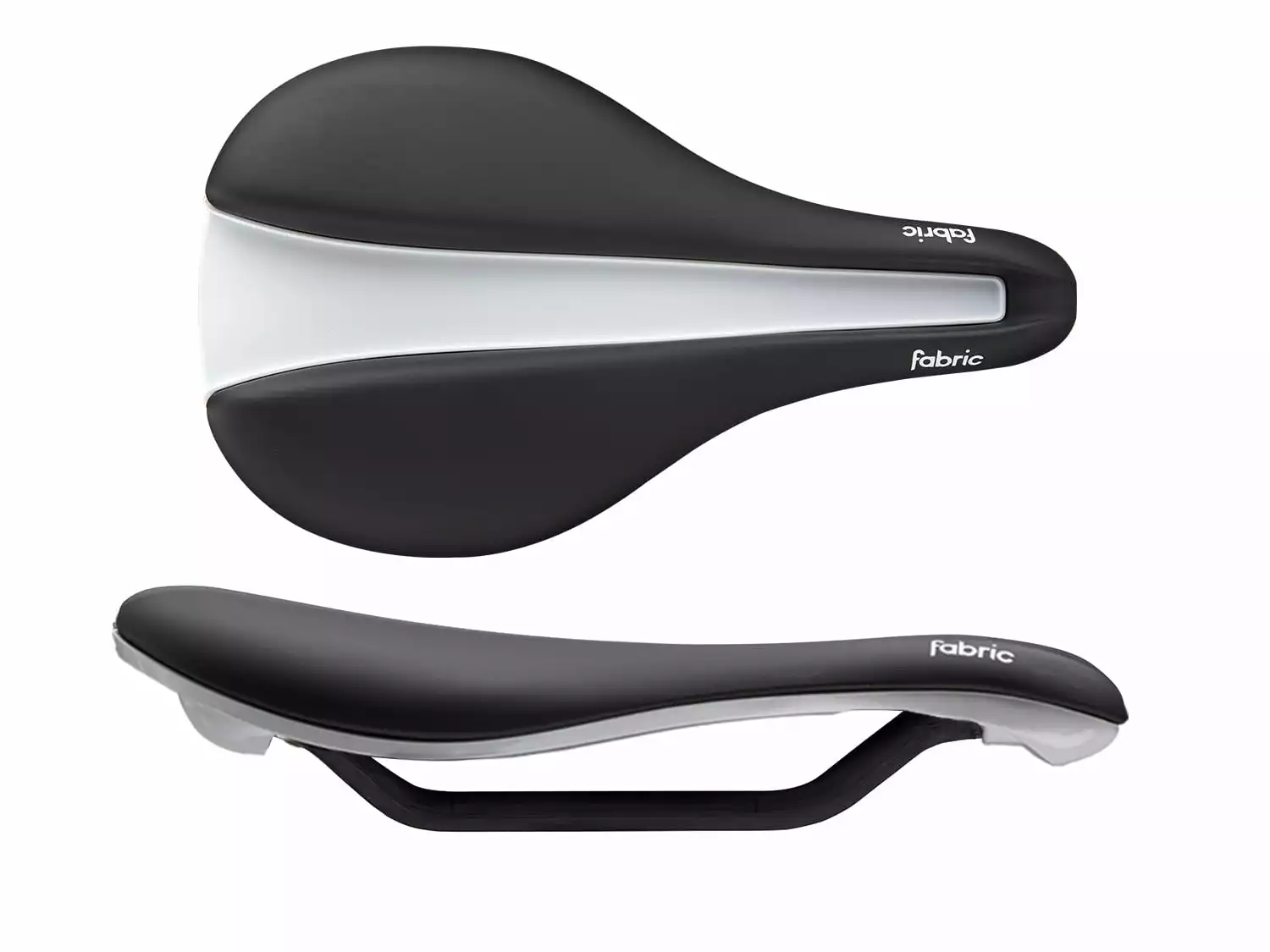 Fabric Line-S Flat Pro Zadel - Zwart / Wit 3 Fabric Line-S Flat Pro Zadel - Zwart / Wit