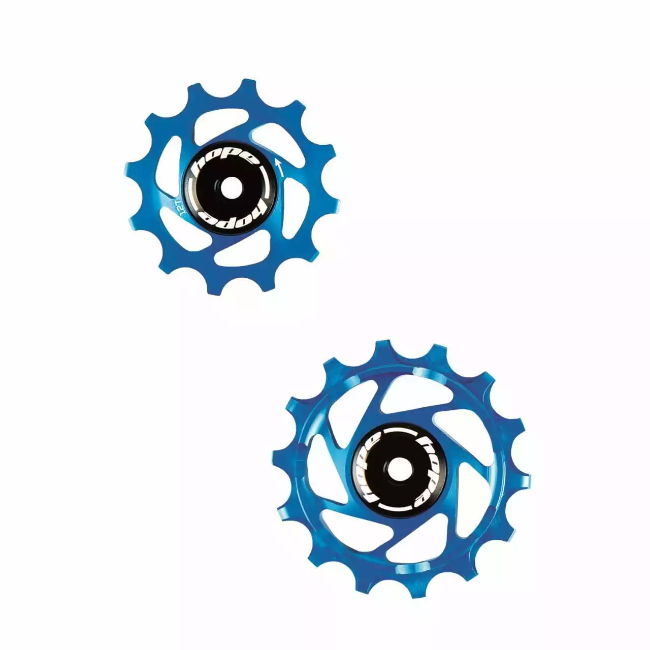 HOPE Jockey Wheels Katrollen - 14Z / 12Z - Blauw 3 HOPE Jockey Wheels Katrollen - 14Z / 12Z - Blauw